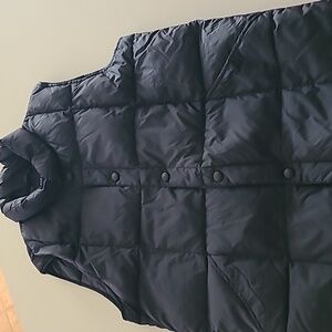 Lands End navy blue vest